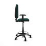 PIQUERAS Y CRESPO Taburete Aýna con brazos 1D y mecanismo de contacto permanente Verde botella