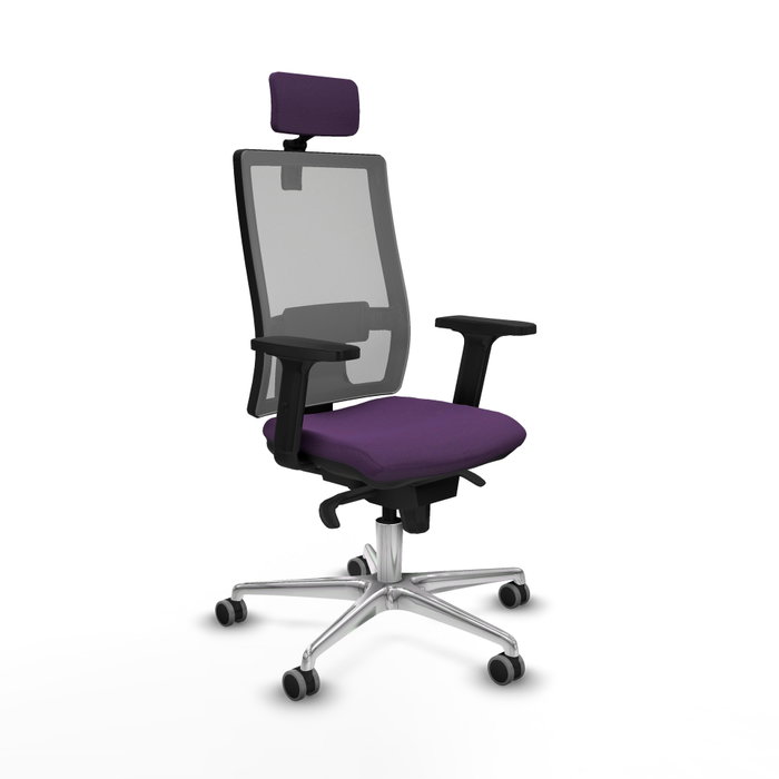 PIQUERAS Y CRESPO Silla de oficina Horna con mecanismo Sincro, Morado y Gris PIQUERAS Y CRESPO Silla de oficina Horna con mecanismo Sincro, Morado y Gris