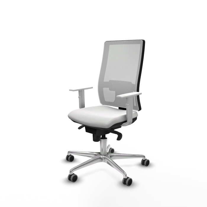 PIQUERAS Y CRESPO Silla de oficina Horna con mecanismo Sincro, Blanco PIQUERAS Y CRESPO Silla de oficina Horna con mecanismo Sincro, Blanco