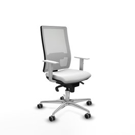 PIQUERAS Y CRESPO Silla de oficina Horna con mecanismo Sincro, Blanco