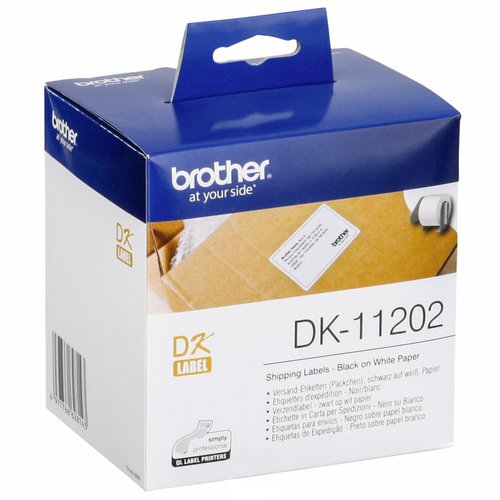 Brother Etiquetas Precortadas de Papel Blanco 62x100 mm, 300 uds. (DK11202) Brother Etiquetas Precortadas de Papel Blanco 62x100 mm, 300 uds. (DK11202)