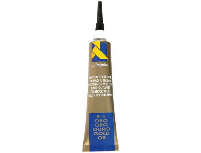 La Pajarita Contorno Relieve R-1 Oro Tubo 20 ml La Pajarita Contorno Relieve R-1 Oro Tubo 20 ml