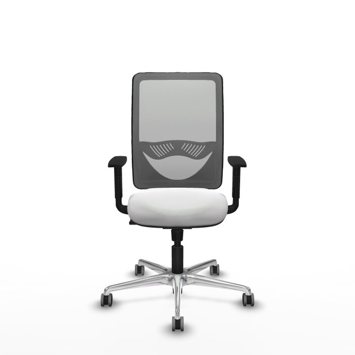 PIQUERAS Y CRESPO Silla de oficina Zulema con mecanismo Sincro, Blanco y Gris PIQUERAS Y CRESPO Silla de oficina Zulema con mecanismo Sincro, Blanco y Gris