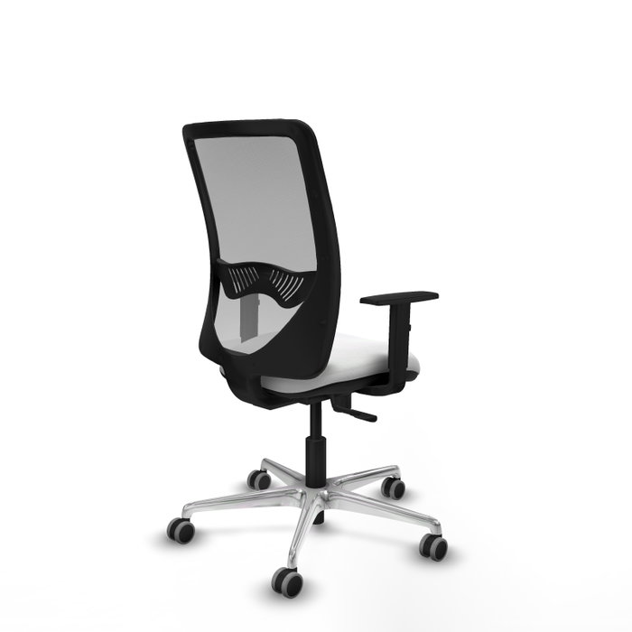 PIQUERAS Y CRESPO Silla de oficina Zulema con mecanismo Sincro, Blanco y Gris PIQUERAS Y CRESPO Silla de oficina Zulema con mecanismo Sincro, Blanco y Gris