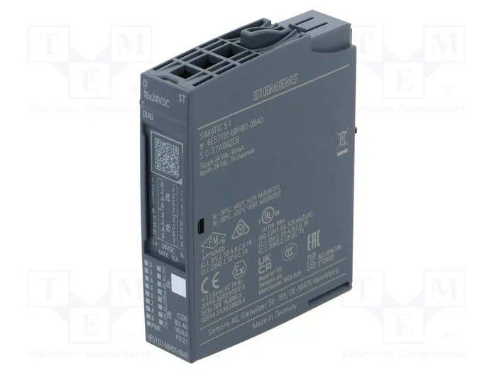 Siemens 6ES7131-6BH01-0BA0 Simatic ET 200SP Digital Eingang DI 16x24 VDC Siemens 6ES7131-6BH01-0BA0 Simatic ET 200SP Digital Eingang DI 16x24 VDC