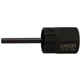 Unior Extractador de Piñón con Mango para Cassette Shimano, SRAM, SunRace, SunTour y otras