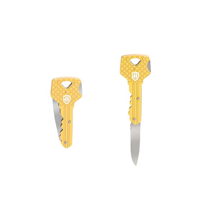 Workpro Llave Navaja 40 mm Plegable Dorada para Llavero