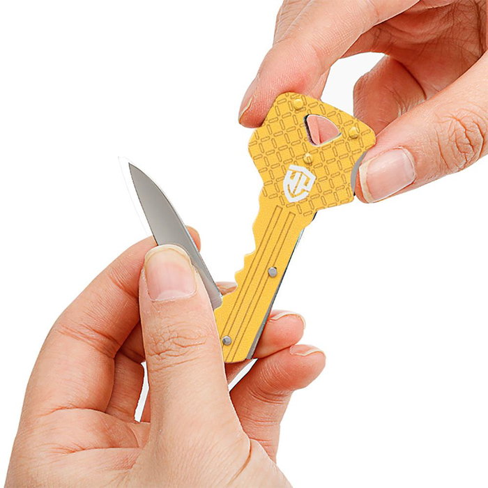 Workpro Llave Navaja 40 mm Plegable Dorada para Llavero