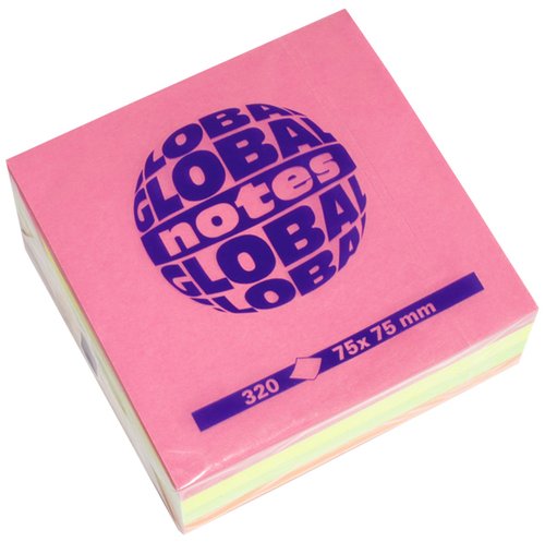 Taco Notas Cubo 320H 75X75 Colores Brillantes (4X80H)