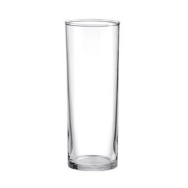 ARCOROC Vaso I.Tubito, Vidrio, 163 mm de alto x 56 mm diámetro, 27 cl, Acabado Borde Grueso (Set de 24)