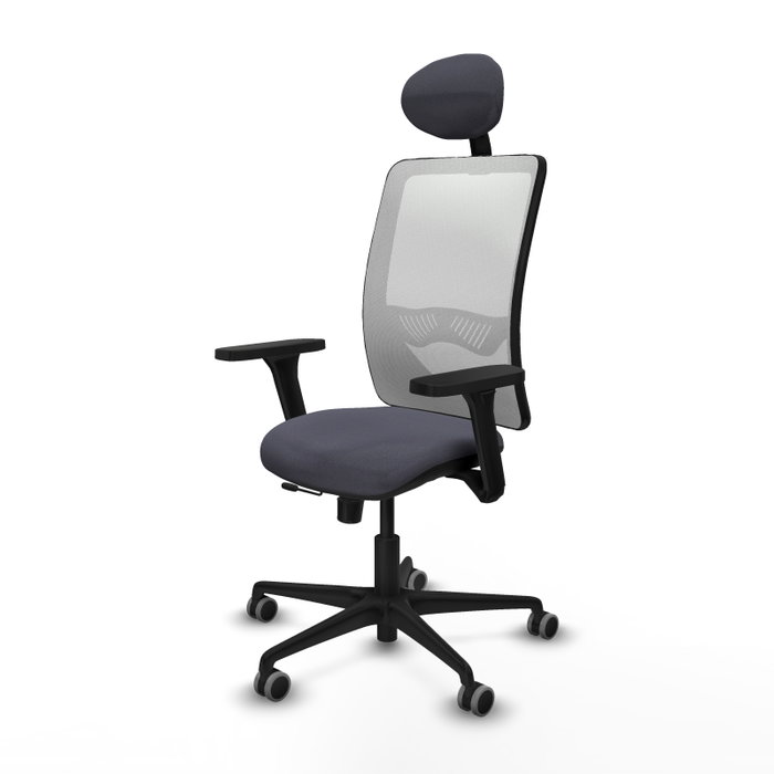 PIQUERAS Y CRESPO Silla de oficina Zulema Gris oscuro y Blanco PIQUERAS Y CRESPO Silla de oficina Zulema Gris oscuro y Blanco