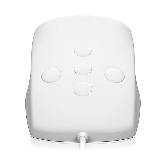 KeySonic KSM-3020M Ratón de Silicona USB Resistente al Agua IP68, Ambidiestro, Blanco