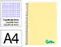 Liderpapel Cuaderno Espiral Wonder A4 Tapa Plástico 80 Hojas 90gr Cuadro 4mm Con Margen Color Amarillo