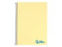 Liderpapel Cuaderno Espiral Wonder A4 Tapa Plástico 80 Hojas 90gr Cuadro 4mm Con Margen Color Amarillo