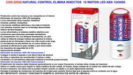 SWISSINNO BAJA Eliminador de Insectos 10W LED ABS1245 001