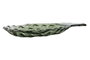 DKD Home Decor Centro de Mesa de Cristal Piña Verde 20x15x1,5 cm
