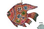 DKD Home Decor Decoración Metal Pez Azul Celeste