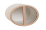 DKD Home Decor Vaso de Resina y Bambú Blanco