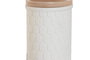 DKD Home Decor Vaso de Resina y Bambú Blanco