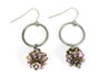 Innspiro Pendiente Metálico Gancho Hippie Abierto Simple Plateado Envejecido 22,3x11,0mm