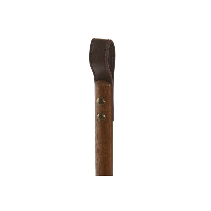 DKD Home Decor Portarrollos de Acacia y PU Natural