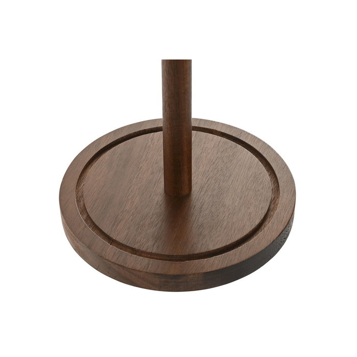 DKD Home Decor Portarrollos de Acacia y PU Natural