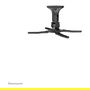 Neomounts BEAMER-C50 Soporte de Techo para Proyector, Negro, Capacidad 10KG, Altura 18.5cm