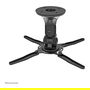 Neomounts BEAMER-C50 Soporte de Techo para Proyector, Negro, Capacidad 10KG, Altura 18.5cm