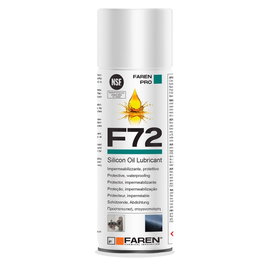 Faren Aceite de silicona lubricante y protector F72, 400 ml, aerosol, antioxidante, NSF