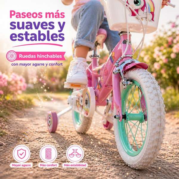 Toimsa Bicicleta Unicornio 14" (4/6 años)