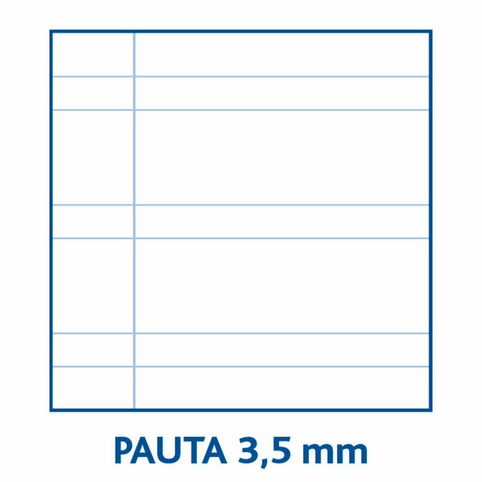 Papyrus Set de 10 Cuadernos Uniclasic Tapa Blanda Folio Pauta 3,5mm Colores Surtidos