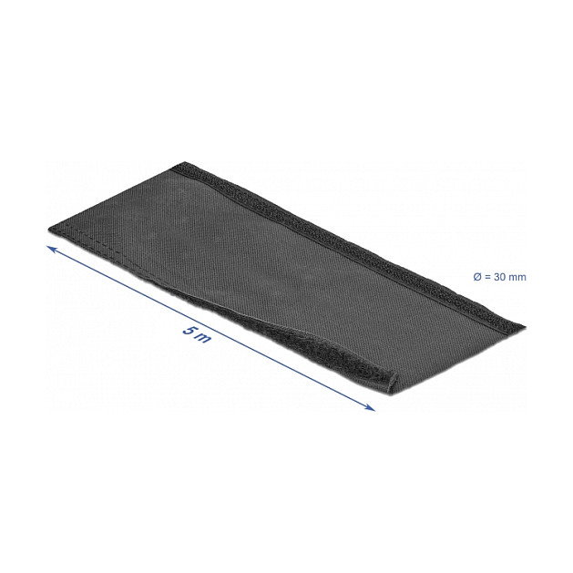DeLOCK Manga tejida con cierre de velcro resistente al calor 5 m x 30 mm negro DeLOCK Manga tejida con cierre de velcro resistente al calor 5 m x 30 mm negro