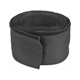 DeLOCK Manga Tejida con Cierre de Gancho y Lazo, Resistente al Calor 5 m x 30 mm, Negro, Plástico, -50 a 150 °C, 1 Pieza