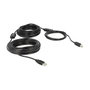 DeLOCK Cable USB 2.0 Tipo-A a Tipo-B de 20 m, Negro