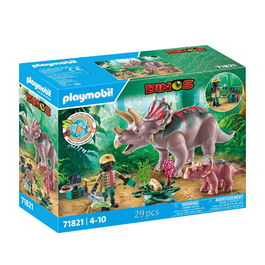 Playmobil Familia De Triceratops 71821 Dinos Juguete Infantil Educativo Con Dinosaurios Y Accesorios