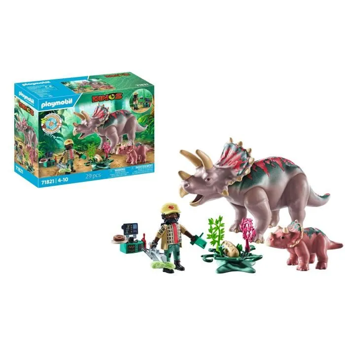 Playmobil Familia De Triceratops 71821 Dinos Juguete Infantil Educativo Con Dinosaurios Y Accesorios