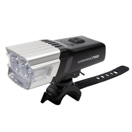 Zefal Supervision F1500 Luz Delantera Recargable 1500 Lúmenes Doble Lente Impermeable IPX6