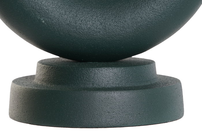 DKD Home Decor Jarrón Urban Verde Jade y Verde Musgo Rugoso Aluminio 13 x 19 x 18 cm (2 Unidades)