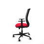 PIQUERAS Y CRESPO Silla de oficina Zulema con mecanismo Sincro, Rojo y Negro