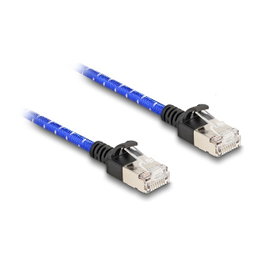 DeLOCK Cable de red RJ45 Cat.6A U/FTP Slim 2 m Azul