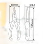 Hantums Alicate de boca semiredonda 160mm