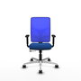 PIQUERAS Y CRESPO Silla de oficina Motilla Azul con mecanismo Sincro/Traslack