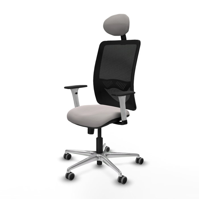 PIQUERAS Y CRESPO Silla de oficina Zulema con mecanismo Sincro, Blanco y Negro PIQUERAS Y CRESPO Silla de oficina Zulema con mecanismo Sincro, Blanco y Negro