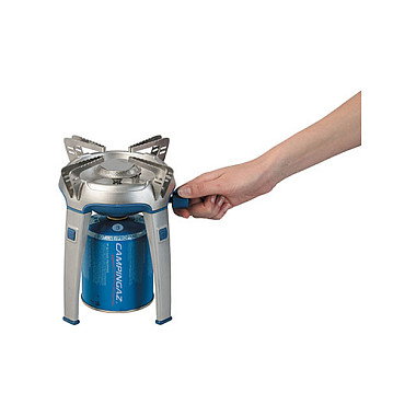 Campingaz Hornillo de Gas Camping Modelo Bivouac 203044 - 1 Zona, 950 g, Azul/Plata, Combustible Líquido
