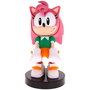 Cable Guy Soporte y Cargador Figura Amy Rose Sonic 20cm para Mandos y Móviles