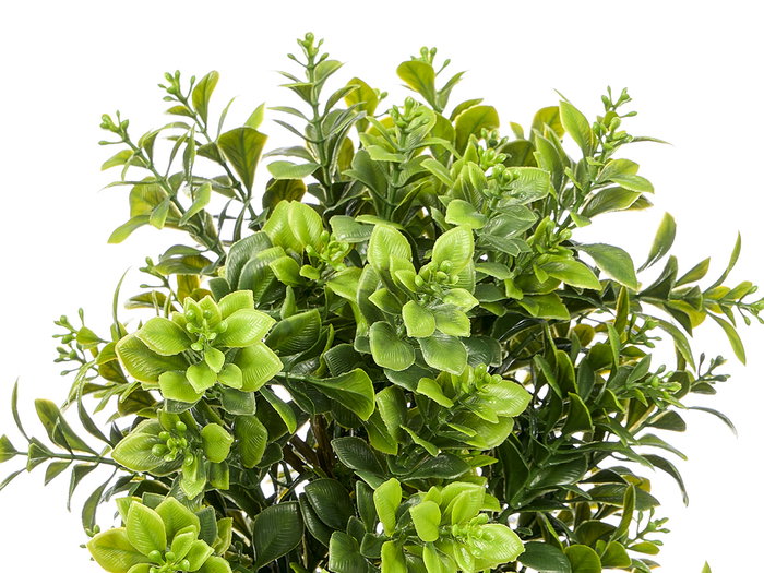 Ibergarden Maceta Piedra Plástico 48 cm, Color Verde y Negro, Dimensiones 30x30x50 cm (Set de 6)