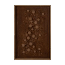 Ixia Cuadro Pintura Relieve Lienzo Decoración 80 x 120 cm