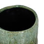 Jarrón Verde Cerámica Decoración 17,50 X 17,50 X 33 cm