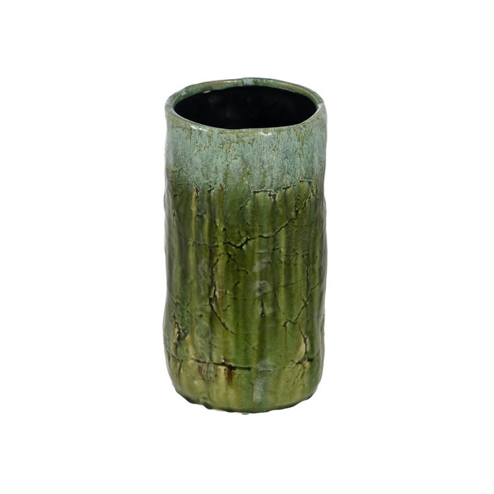 Ixia Jarrón de Cerámica Verde Decoración 17,50 x 17,50 x 33 cm Ixia Jarrón de Cerámica Verde Decoración 17,50 x 17,50 x 33 cm