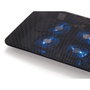 Conceptronic CNBCOOLPADL4F Base de refrigeración para portátiles de 15.6 pulgadas, 4 ventiladores, Negro